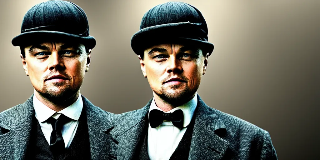 Prompt: Leonardo DiCaprio as Peaky Blinders