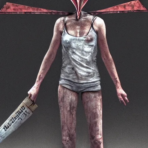 Image similar to silent hill pyramid head republican propaganda full frontal