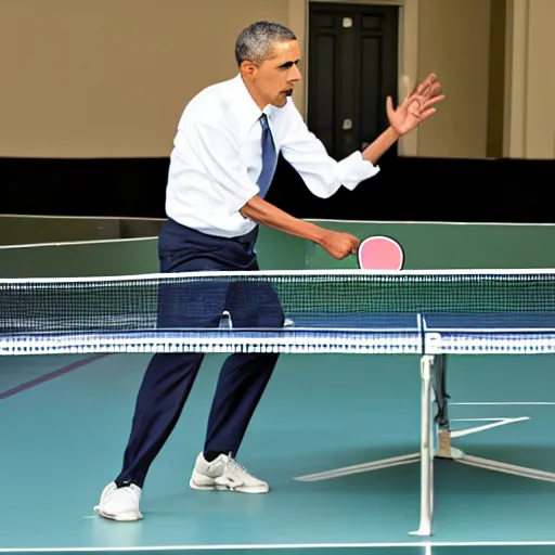 Image similar to obama playing table tennis