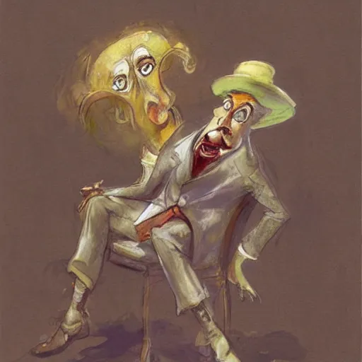 Image similar to the drunk french baron by peter de seve