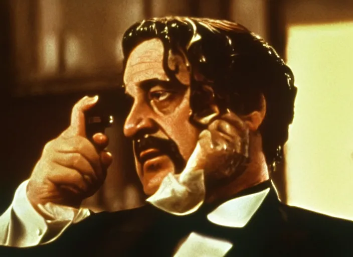 Image similar to film still of John Goodman as Vito Corleone in The Godfather 1972