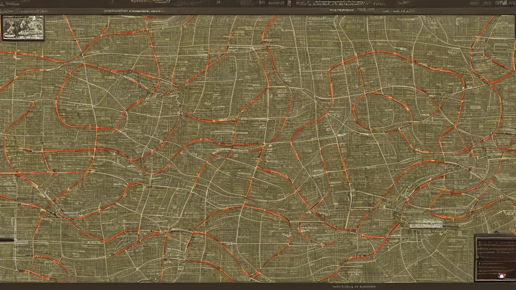 Image similar to matte painting sweet tan subway map