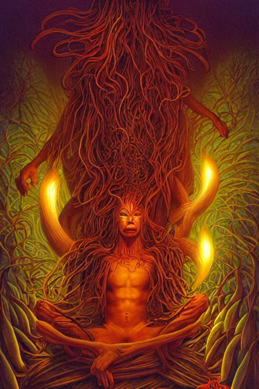 Prompt: The Ayahuasca Spirit, by Michael Whelan