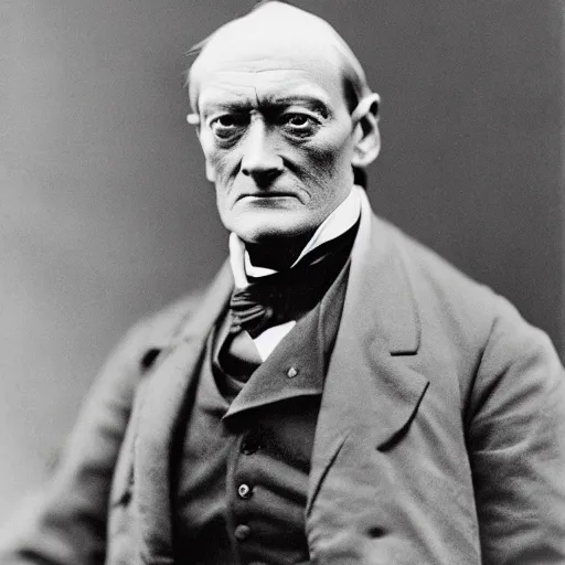 Prompt: photo of Sir Richard Owen visiting horniman museum in London 1851 , ultra realistic , sharp-focus , with depth of field, symmetrical faces, rule of thirds , renderman , hd, ultra-hd,