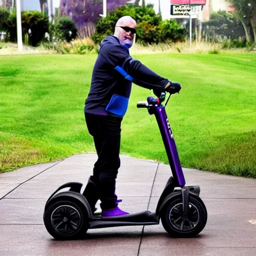Prompt: thanos on a segway