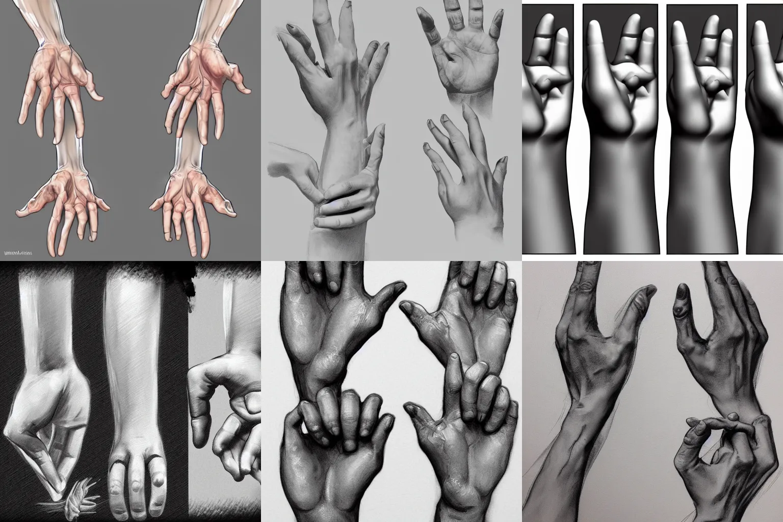 Prompt: hands. reference, tutorial, practice