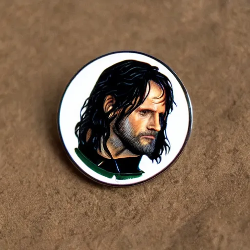 Image similar to aragorn enamel pin