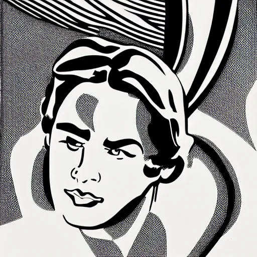 Image similar to Reid Detmers by Roy Lichtenstein
