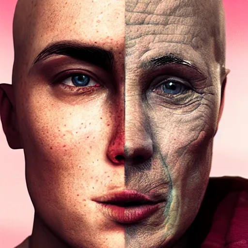 Image similar to cancer as a real person, photorealistic, cinematic