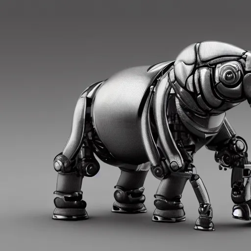 Image similar to a robotic android elephant, photorealistic