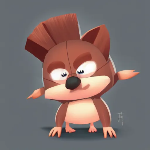 Image similar to cute hedgehog in the style of goro fujita