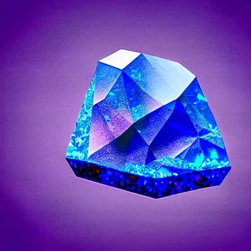 Image similar to a rare mineral rock, in a dark studio room, vaporwave theme. Microscopic view. Tanzanite, Opal, Kunzite. in the style of artgerm.