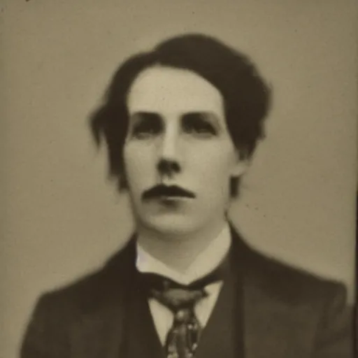 Image similar to headshot edwardian photograph of john linnell, 1 9 2 0 s, sinister, evil, realistic face, 1 9 1 0 s, grainy, victorian, soft blur