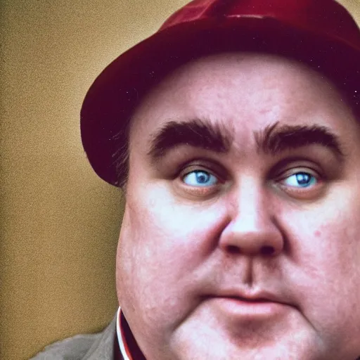 Image similar to portrait photo of john candy in the style of steve mccurry