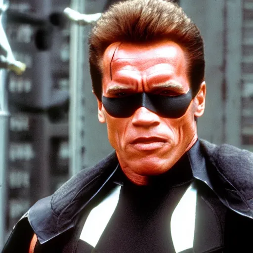 Image similar to Arnold Schwarzenegger as batman