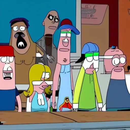 Image similar to regular show in bobs burger