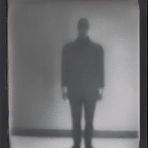 Prompt: polaroid photo of a faceless person