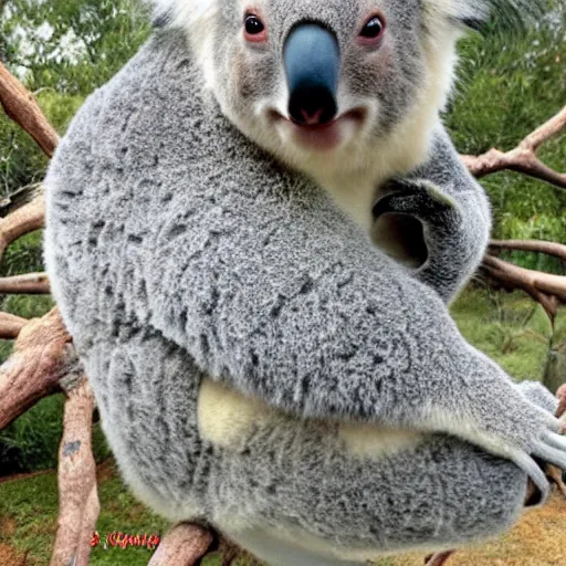 Prompt: koala super saiyan