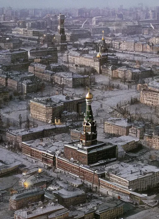 Image similar to moscow during world war 3