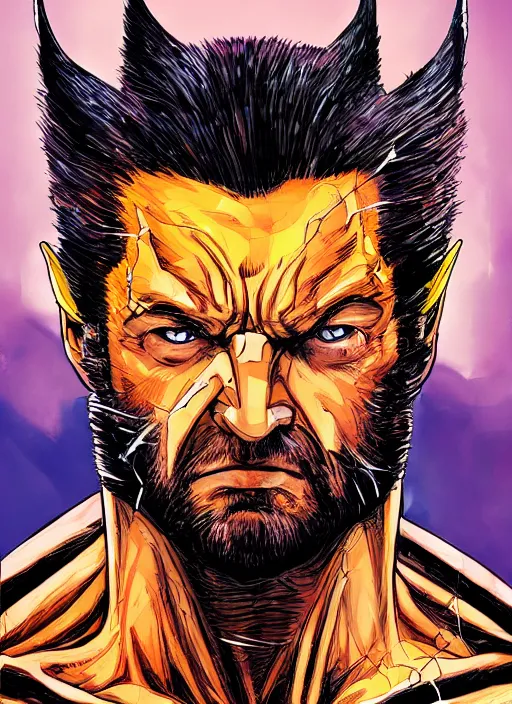 Prompt: portrait wolverine, marvel comics, dark, intricate, highly detailed, smooth, artstation, digital illustration by francoise nielly