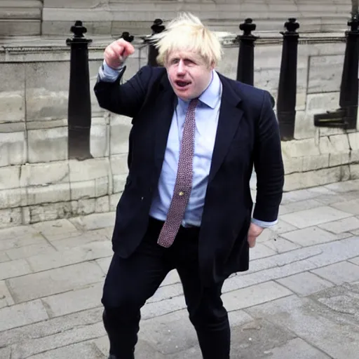 Prompt: boris johnson dressed as an egirl