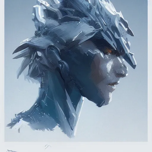 Image similar to portrait of Dragon from Katana Zero , dramatic lighting, illustration by Greg rutkowski, yoji shinkawa, 4k, digital art, concept art, trending on artstation