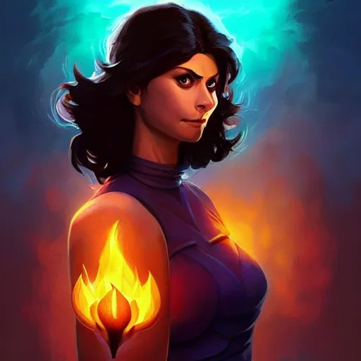 Image similar to portrait Morena Baccarin, fantasy art, heartstone, Video game icon, 2d game art gta cover , official fanart, behance hd, artstation, by Jesper Ejsing, by RHADS, Makoto Shinkai and Lois van baarle, ilya kuvshinov, rossdraws