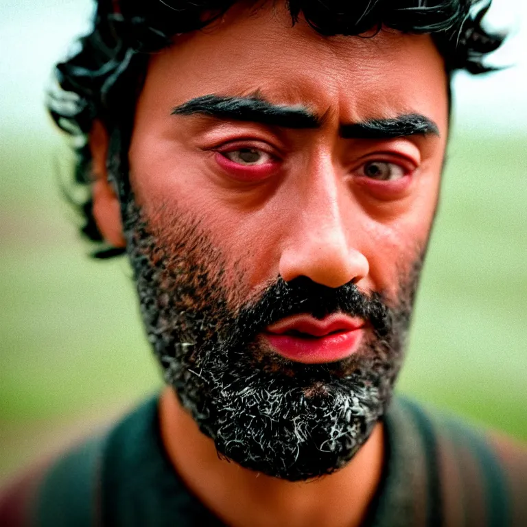 Prompt: a cinematic film cinestill, claymation stop motiontaika waititi, portrait, shallow depth of field, 8 0 mm, f 1. 8