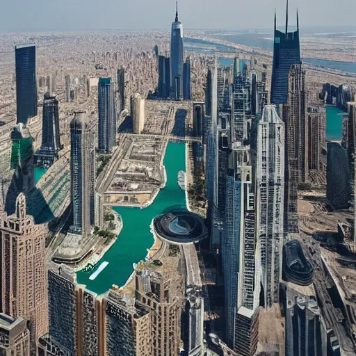 Image similar to view of New York from the Burj Dubaï