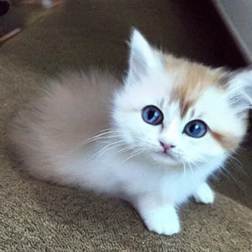 Prompt: very very very very very very very cute chibi adorable beautiful munchkin cat