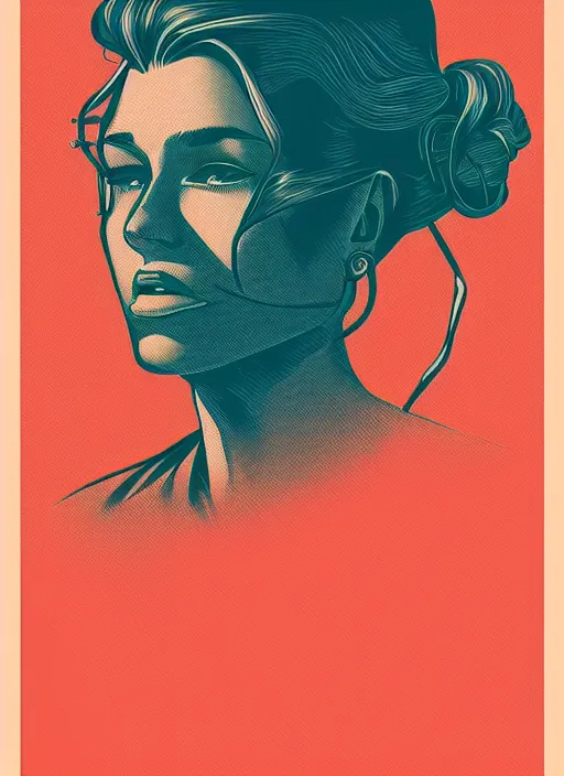 Image similar to female portrait by petros afshar, tom whalen, laurie greasley