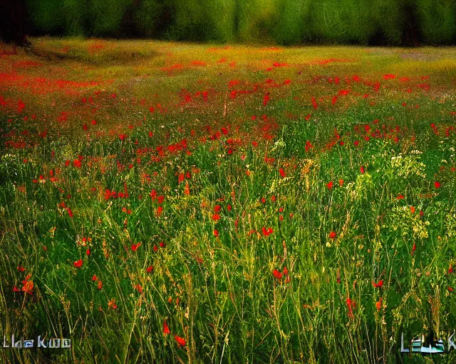 Prompt: wildflowers by lukas kuhn