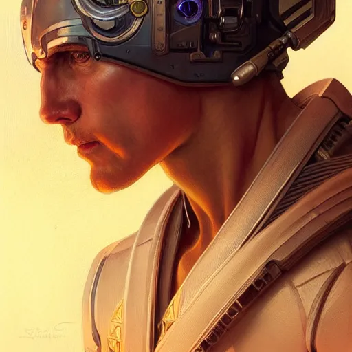 Prompt: portrait of the a holy man, spacesuit, vivid eyes, real life skin, intricate, elegant, highly detailed, artstation, concept art, smooth, sharp focus, art by artgerm and greg rutkowski and alphonse mucha