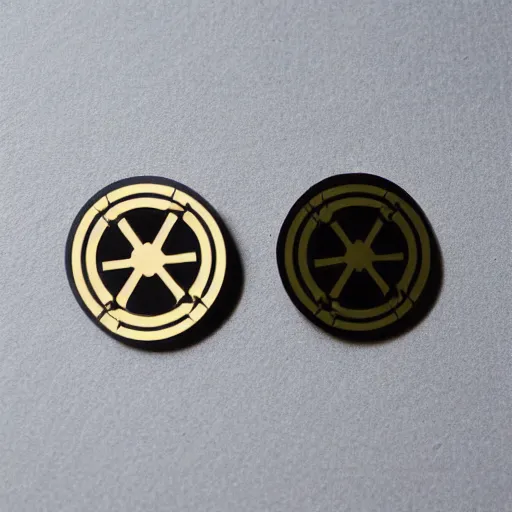 Image similar to segmented 2d laser cut earrings, star wars rebel logo