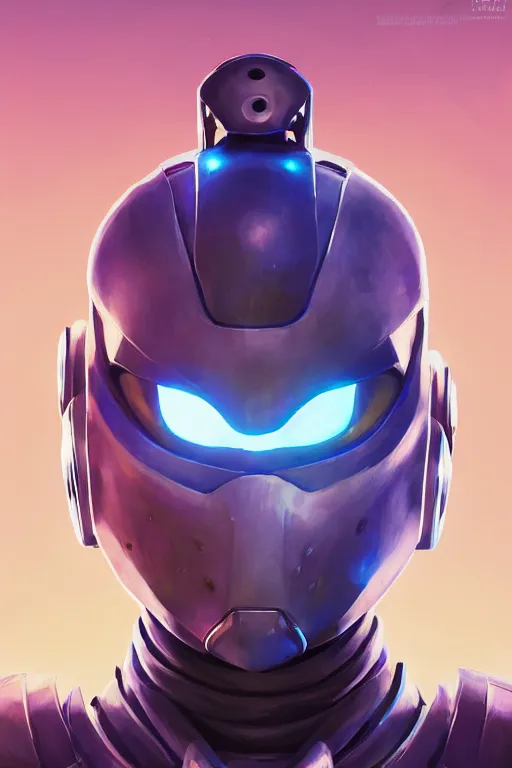 Image similar to epic mask helmet robot ninja portrait stylized as fornite style game design fanart by concept artist gervasio canda, behance hd by jesper ejsing, by rhads, makoto shinkai and lois van baarle, ilya kuvshinov, rossdraws global illumination radiating a glowing aura global illumination ray tracing hdr render in unreal engine 5