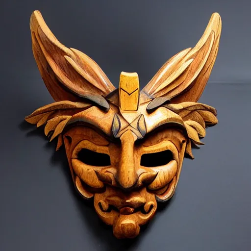 Image similar to divine dragon wooden mask