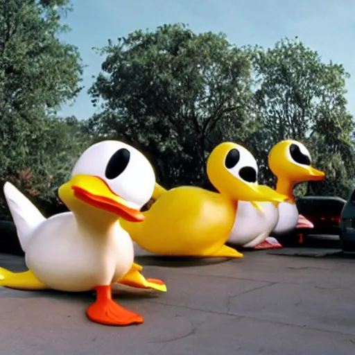 Prompt: attack of the 5 0 foot duck movie