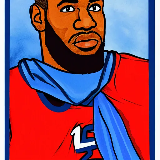 Image similar to portrait of lebron james by dr seuss