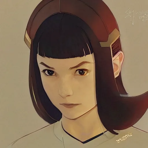 Prompt: female star trek captain, disney, finely detailed features, closeup at the face, perfect art, gapmoe yandere grimdark, trending on pixiv fanbox, painted by greg rutkowski makoto shinkai takashi takeuchi greg rutkowski, alphonse mucha, akihiko yoshida