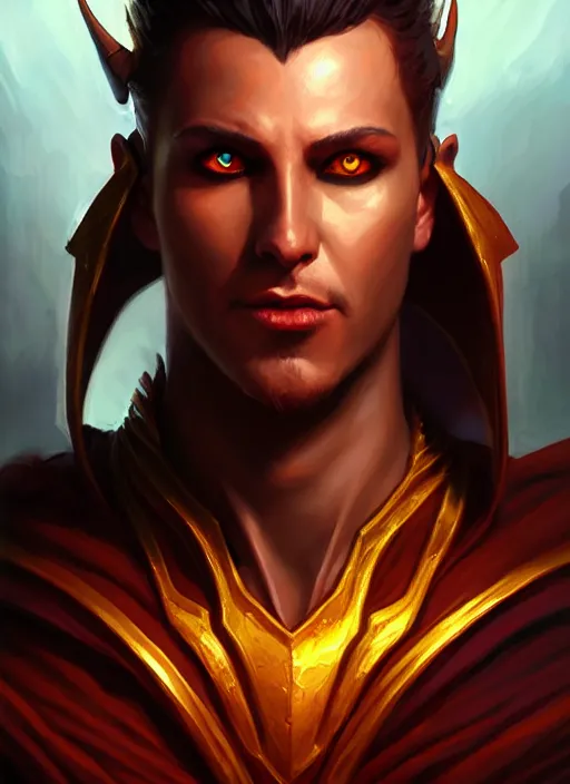 Image similar to a _ fantasy _ style _ portrait _ painting _ of cyric prince of lies, the dark sun, mischievous, deception, wicked, oil _ painting _ unreal _ 5 _ daz. _ rpg _ portrait _ extremely _ detailed _ artgerm _ greg _ rutkowski _ greg