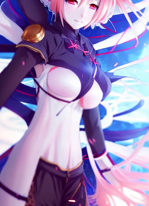 Prompt: an anime portrait of honkai impact 3 rd character mei raiden, by sakimichan, stanley artgerm lau, wlop, rossdraws, james jean, andrei riabovitchev, marc simonetti, pixiv top monthly, danboru, zerochan, by kyoto illustration, ilya kuvshinov