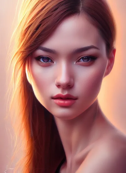 Image similar to photo of a gorgeous young woman in the style of stefan kostic, realistic, sharp focus, 8k high definition, insanely detailed, intricate, elegant, art by stanley lau and artgerm