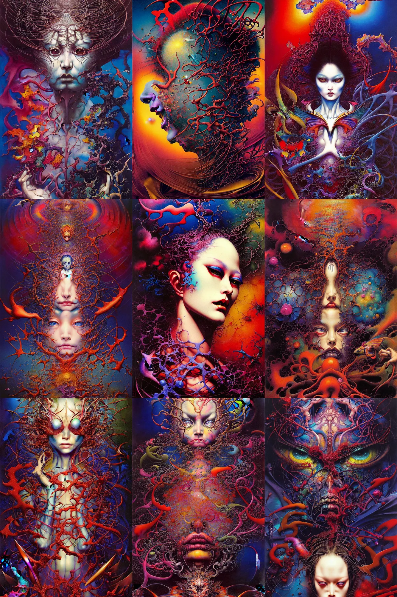 Prompt: realistic detailed image of the chaos theory by lisa frank, ayami, kojima, amano, karol bak, greg hildebrandt, and mark brooks, neo - gothic, gothic, rich deep colors. beksinski painting, part by adrian ghenie and gerhard richter. art by takato yamamoto. masterpiece