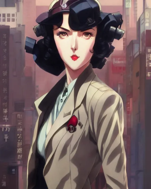 Prompt: portrait Anime 1940s Detective smoking Sharp fine face pretty face, realistic shaded Perfect face, fine details. Anime. cyberpunk realistic shaded lighting by katsuhiro otomo ghost-in-the-shell, magali villeneuve, artgerm, rutkowski Jeremy Lipkin and Giuseppe Dangelico Pino and Michael Garmash and Rob Rey