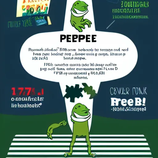 Prompt: infographic about pepe