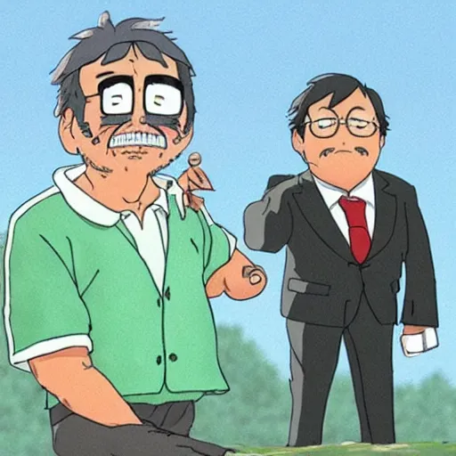 Image similar to mariano rajoy, studio ghibli