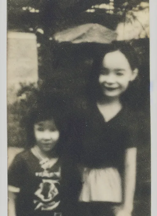 Image similar to old vintage polaroid photo of tali and yosi