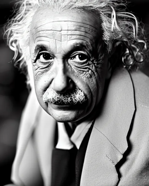 black and white portraits of albert einstein