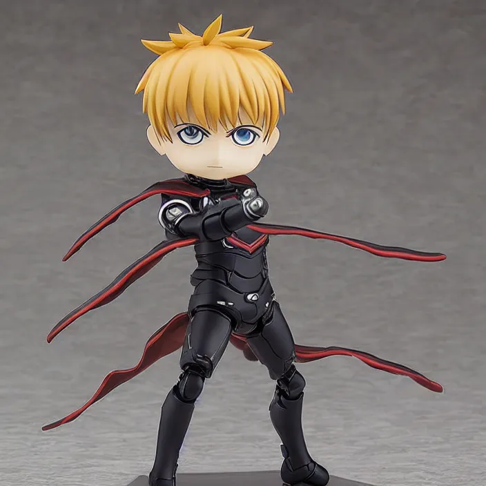 Image similar to Genos, An anime Nendoroid of Genos from One Punch Man , figurine, detailed product photo