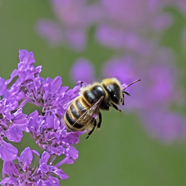 Prompt: bee, pixelated, flying